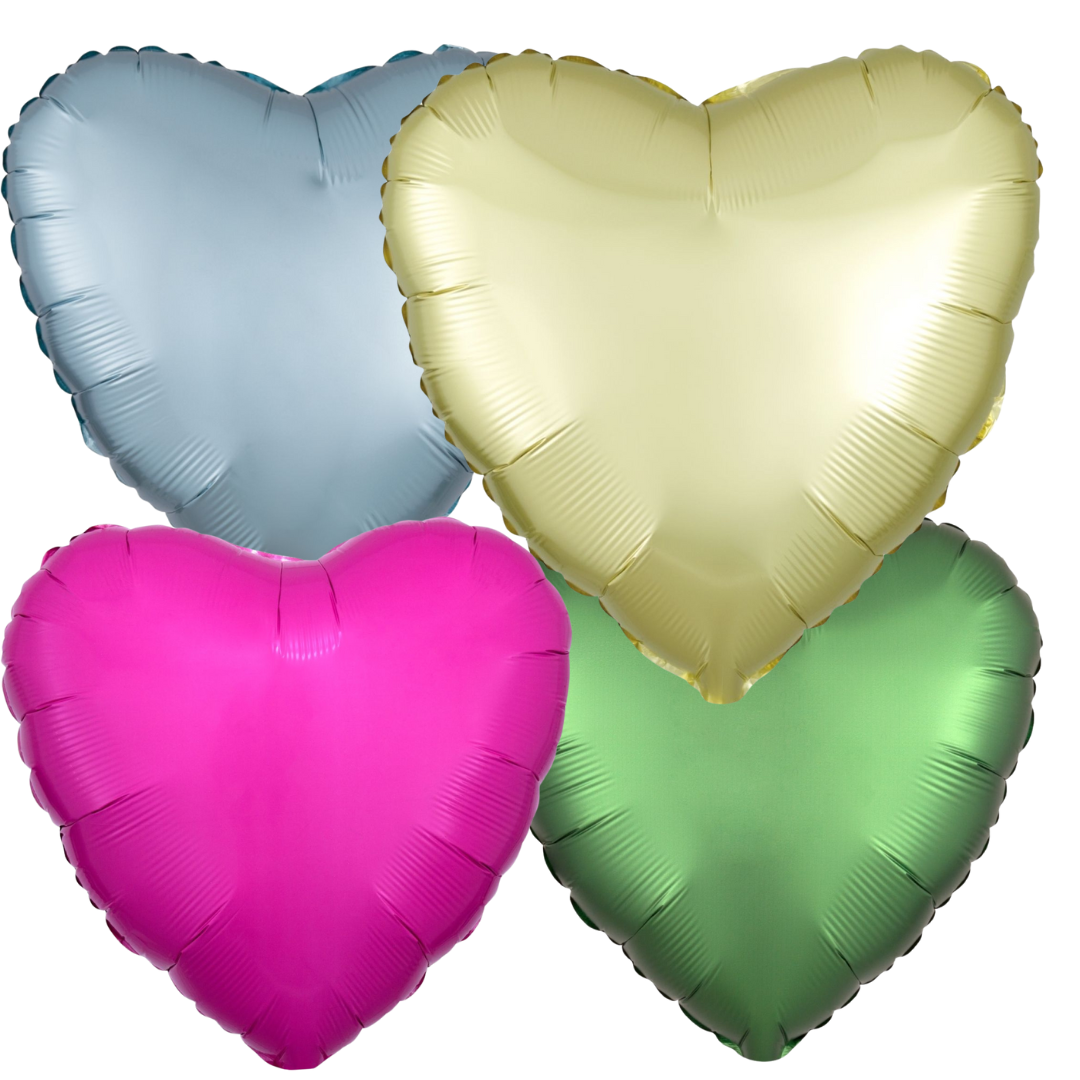 Heart (matching colour to bouquet) (+$10) for parties in Bondi and Sydney - front view
