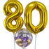 2 Large Number Bouquet and 1 personalised Bubble Balloon