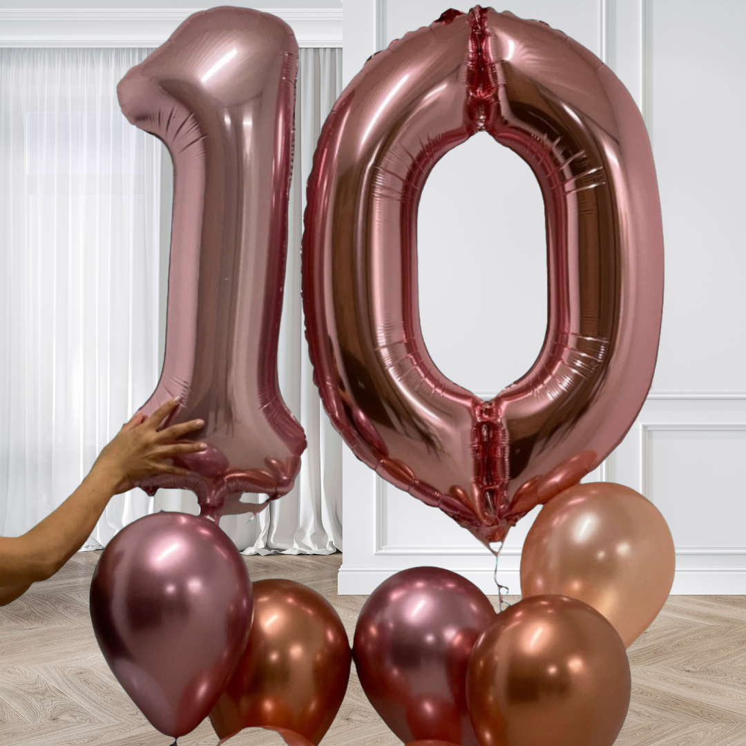 2 Large Number Bouquet and 10 latex - foilnumbersforwebsite 13 in Bondi, Sydney