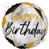 Black Marble Happy Birthday balloon - g78067ghk r18 marble mate hb black p in Bondi, Sydney