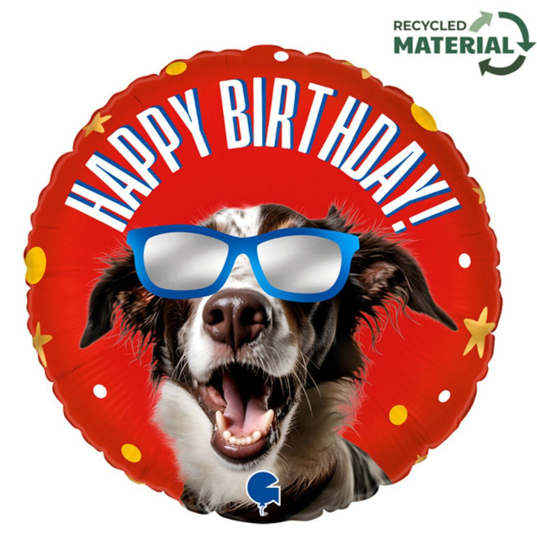 Cool Dog Birthday Foil Balloon