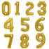 Large Number Balloon - Gold (0-9)