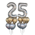 25th Birthday Balloon Set – Number Foils & 12 Latex Balloons - latexandjumbos 8 in Bondi, Sydney
