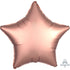 Rose gold star (+$10) - luxerosecopperstar balloon design by Bondi Road Balloons
