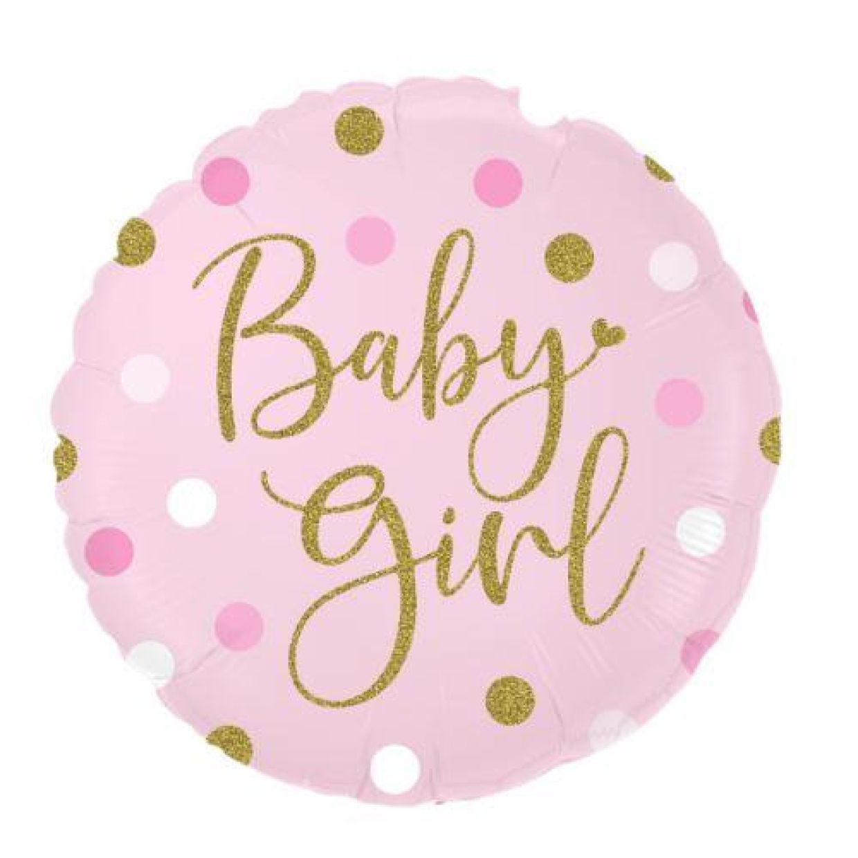 Sparkling Baby Girl Dots Balloon