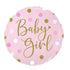 Sparkling Baby Girl Dots Balloon