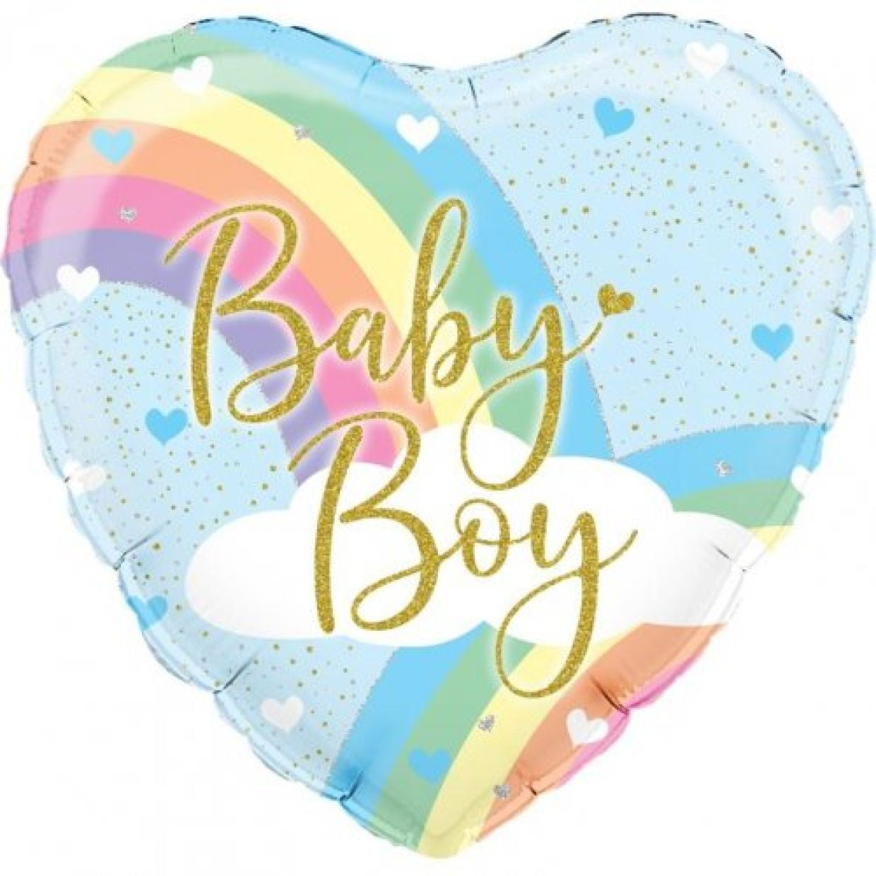 Pastel Rainbow Baby Boy Balloon