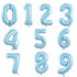 Matte Pastel Blue - Large Number 86cm balloon design in Bondi, Sydney