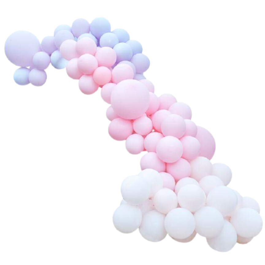 Grab and Go Garland - Pastel Pink and Purple