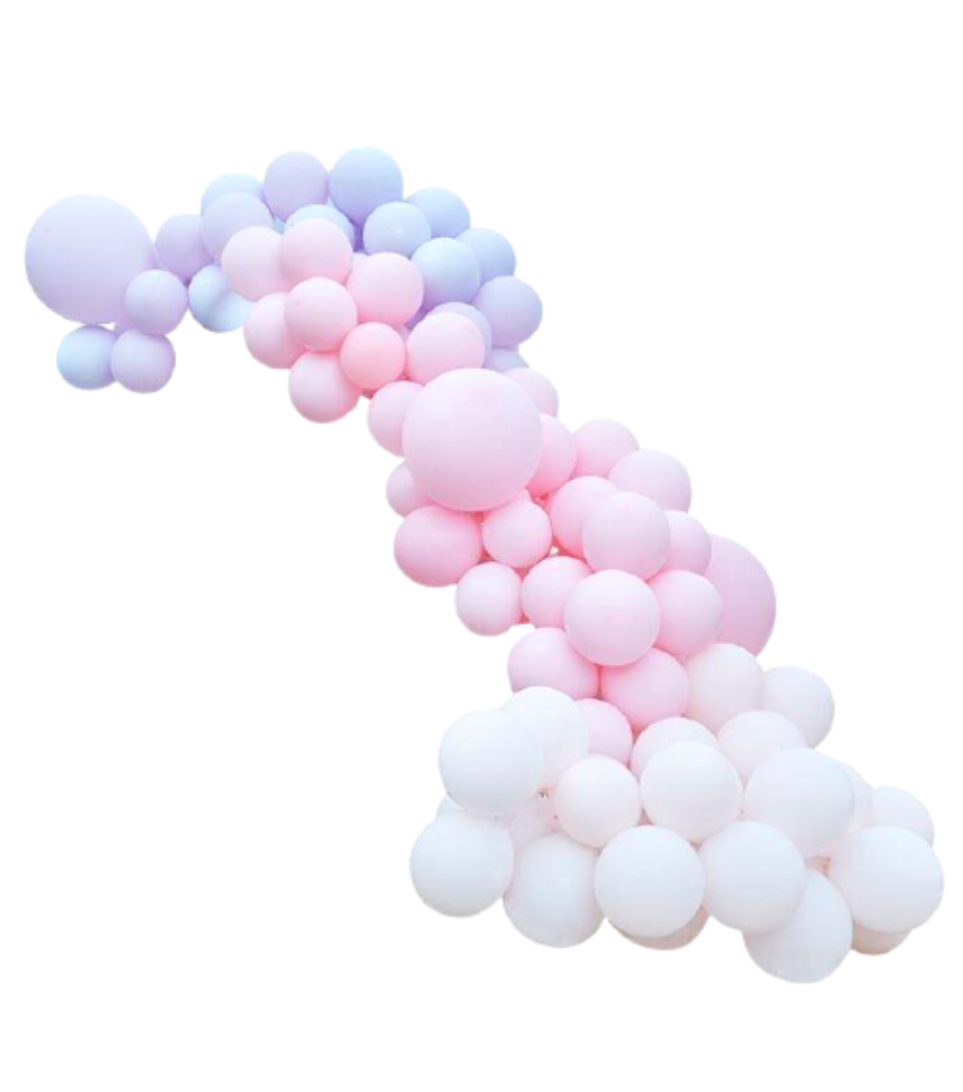 Grab and Go Garland - Pastel Pink and Purple