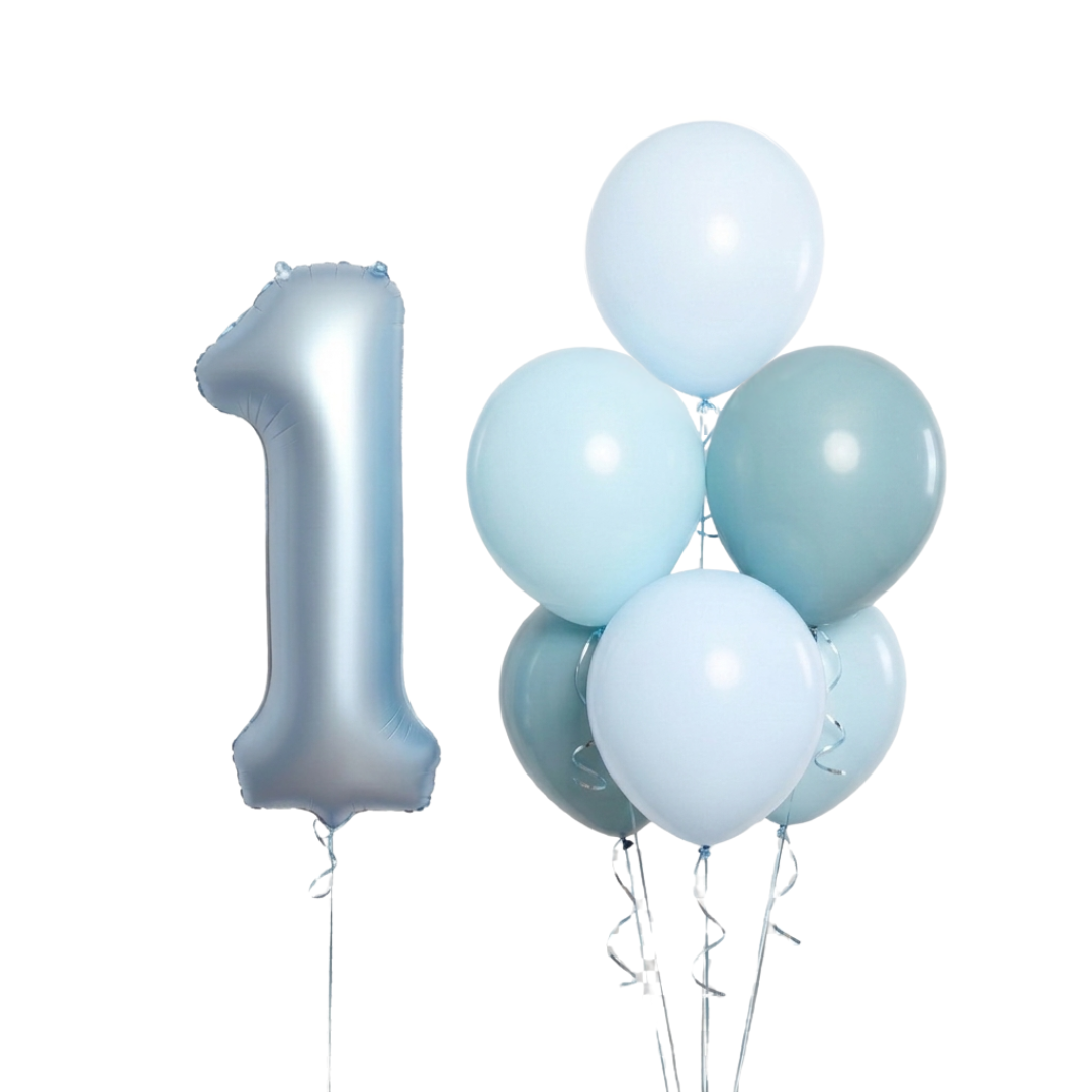 Number balloon and 45cm latex bunch - productsforwebsiteva 20 in Bondi, Sydney
