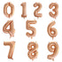 Large Number Balloon - Rose Gold (0-9) for parties in Bondi and Sydney - front view