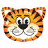 Tickled Tiger helium-filled 76cm foil balloon
