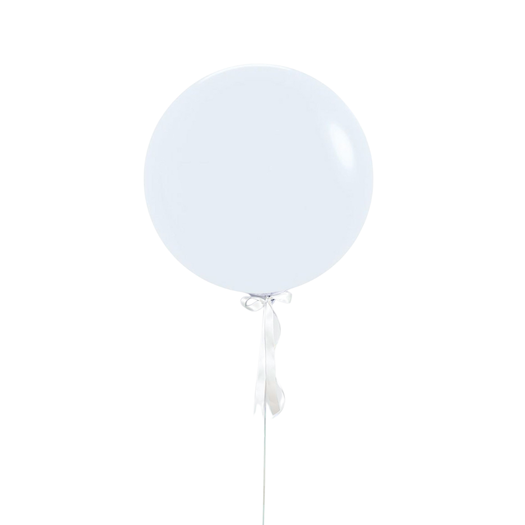 Plain Jumbo Balloon - white by Bondi Road Balloons