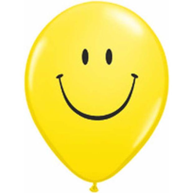 40cm Yellow Smiley Face Latex Balloon - yelllowsmileyface in Bondi, Sydney