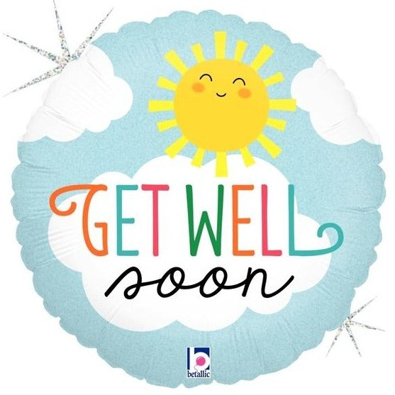Get Well Soon Sun - 36709 getwellsoonsun balloon design by Bondi Road Balloons