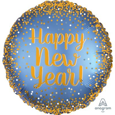 Satin Gold New Years bouquet - foil and 6 latex - 38326 gold satin new year in Bondi, Sydney