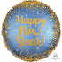 Satin Gold New Years bouquet - foil and 6 latex - 38326 gold satin new year in Bondi, Sydney