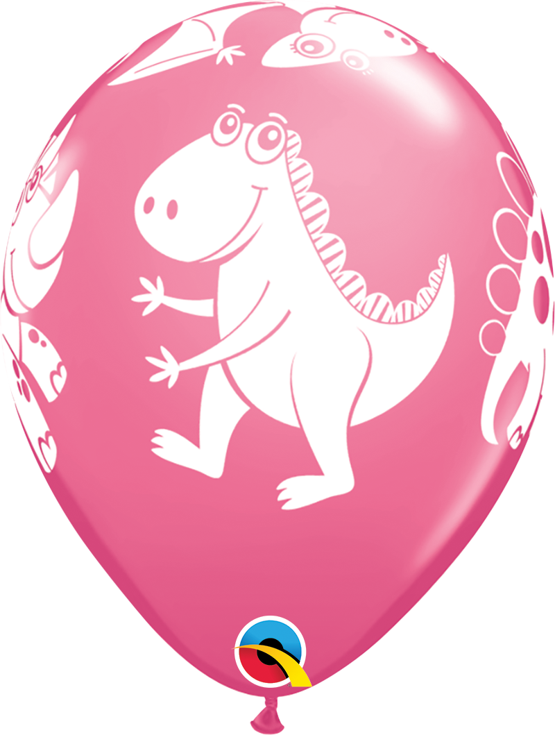 Cute & Cuddly Dinosaurs Latex Balloons - 40201b w rose 3 in Bondi, Sydney
