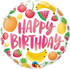 Happy Birthday Fruits balloons for parties in Bondi and Sydney