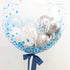 Bubble Balloon - Customised (Blue Confetti Dot) - bondird balloons dec20 11 1