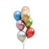 7 x 28cm Metallic latex helium balloons with hifloat - bondird balloons dec20