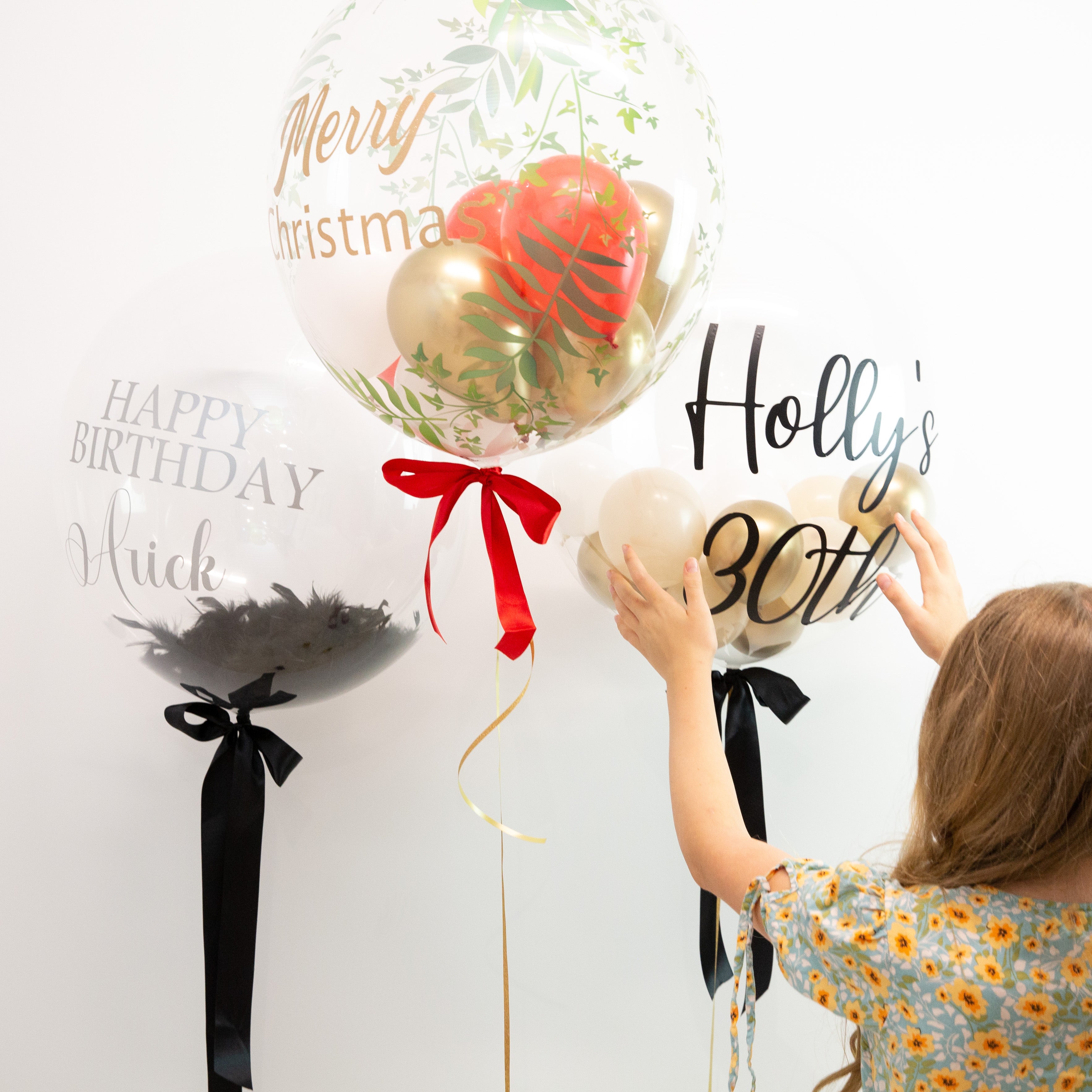 Bubble Balloons - Customised (Clear Bubble Balloon) - bondird balloons dec20