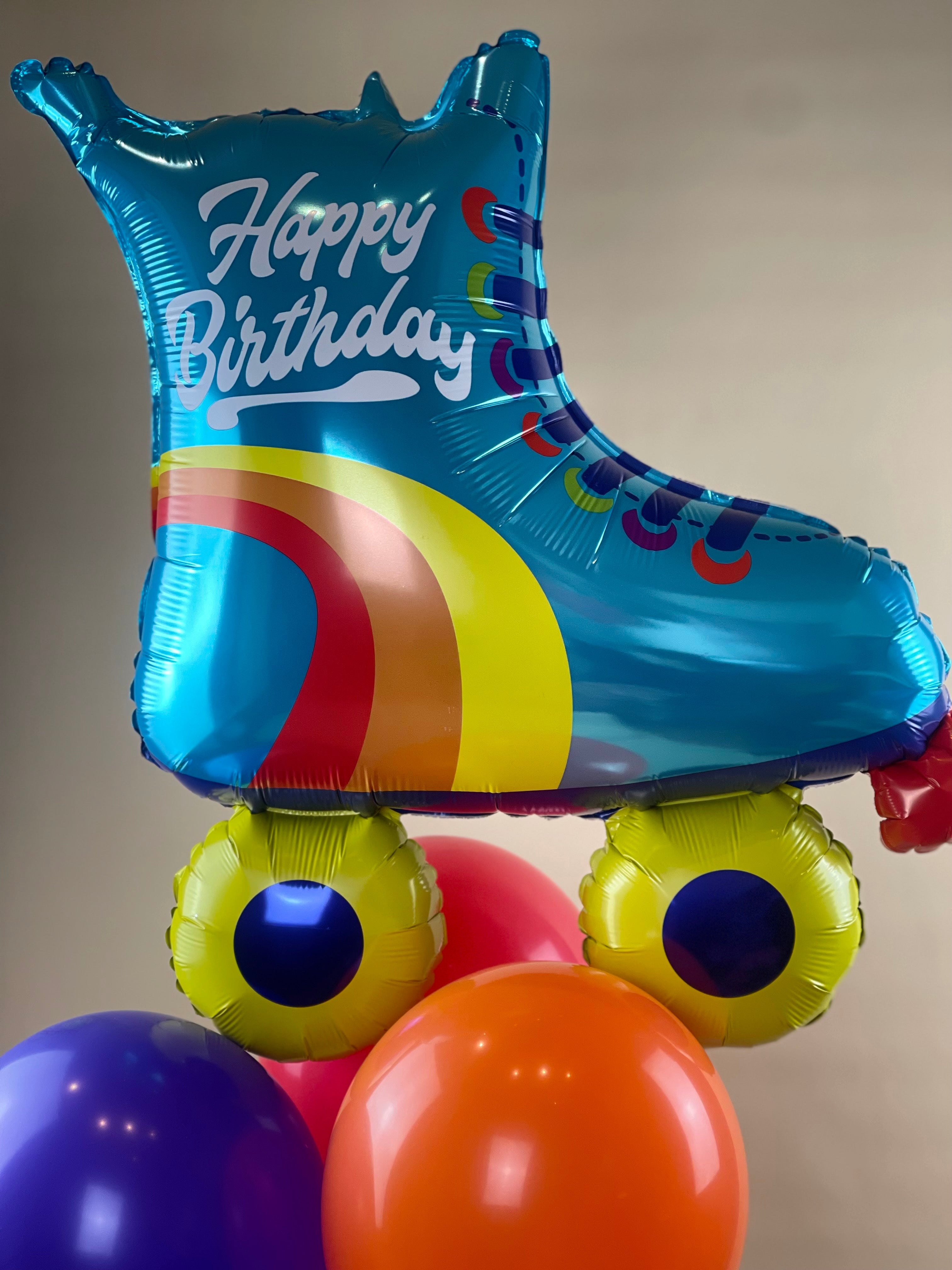 Roller Skate Balloon - Aqua - img 63242 f41b 4a34 8b05 by Bondi Road Balloons