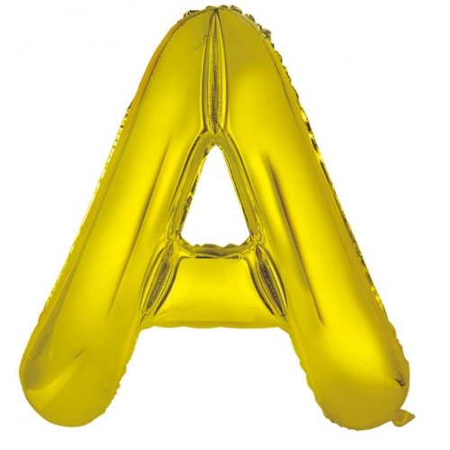 Gold Letter A Balloon - 86cm - letteragold 1ba1 41aa 89d3 by Bondi Road Balloons