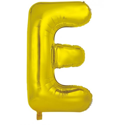 Gold Letter E Balloon - 86cm - letteregold be46 4b2c b6d6 by Bondi Road Balloons