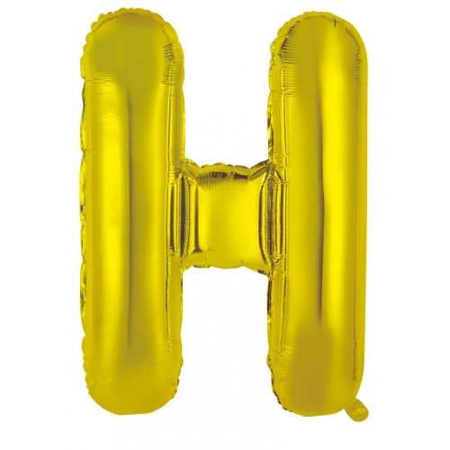 Gold Letter H Balloon - 86cm - letterhgold b6f2 4a61 b920 by Bondi Road Balloons