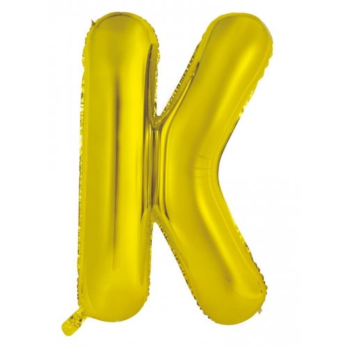 Gold Letter K Balloon - 86cm - letterkgold c254 4dc0 a12f by Bondi Road Balloons