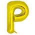 Gold Letter P Balloon - 86cm - letterpgold 6dd4 4d0f 9eb1 by Bondi Road Balloons