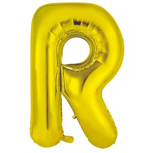 Gold Letter R Balloon - 86cm - letterrgold ef63 41f9 ba0a by Bondi Road Balloons