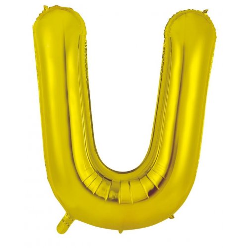 Gold Letter U Balloon - 86cm - letterugold 0ef1 46f5 b387 by Bondi Road Balloons