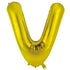 Gold Letter V Balloon - 86cm - lettervgold c954 4f83 91e0 by Bondi Road Balloons