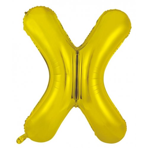 Gold Letter X Balloon - 86cm - letterxgold a642 8cb1 by Bondi Road Balloons