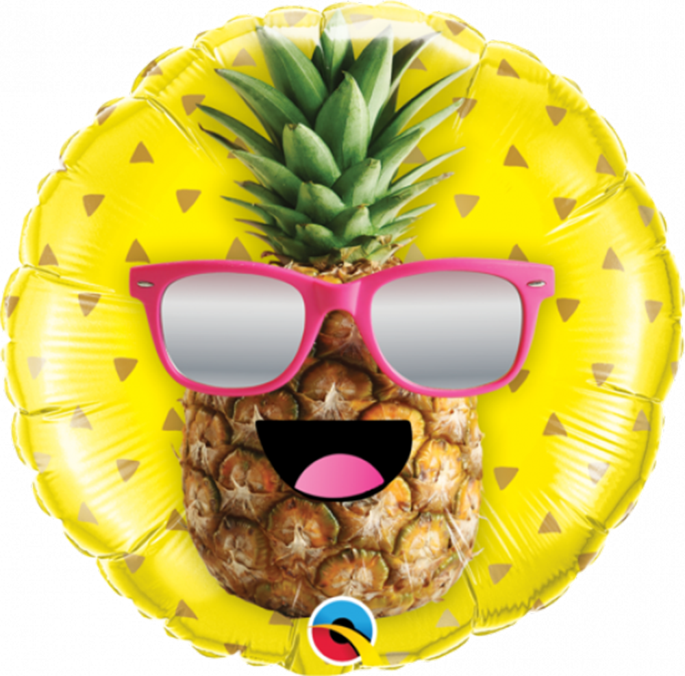 Mr Cool Pineapple 45cm - mrcoolpineapple18 balloon design by Bondi Road Balloons