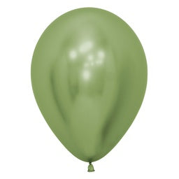 7 x 28cm Metallic latex helium balloons with hifloat - reflexlimegreen 3aa3 4c87 9c16 in Bondi, Sydney