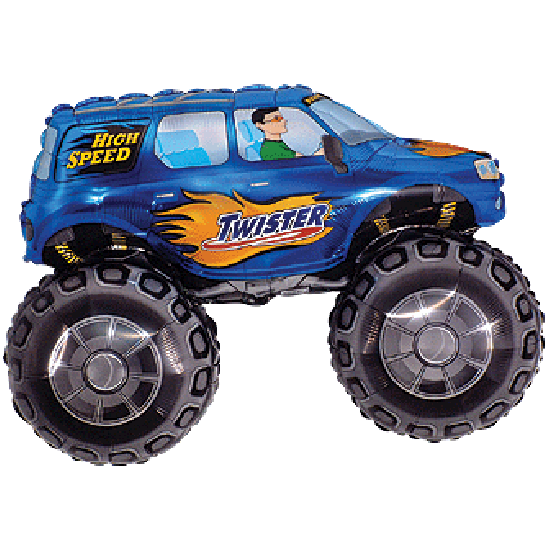 Custom Order - Large Number and Large Shape No. 2 - bigwheels blue balloon design in Bondi, Sydney