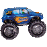 Custom Order - Large Number and Large Shape No. 2 - bigwheels blue balloon design in Bondi, Sydney