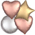 Heart (matching colour to bouquet) (+$10) for parties in Bondi and Sydney - party styling detail