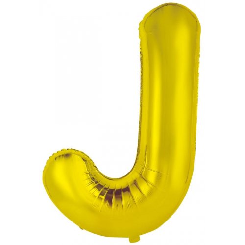 Gold Letter J Balloon - 86cm - letterjgold cec2 457a 8d3c by Bondi Road Balloons