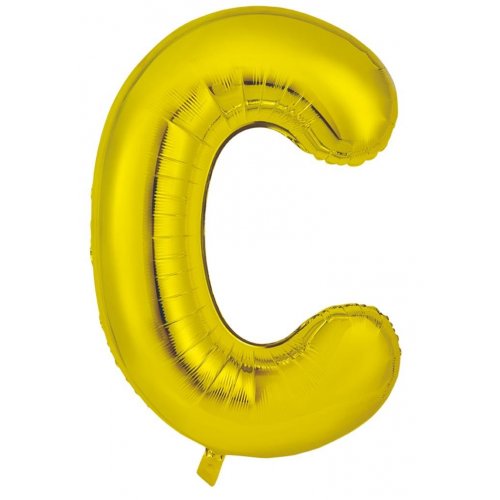 Gold Letter C Balloon - 86cm - lettercgold d25f a713 by Bondi Road Balloons