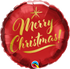 Merry Christmas 45cm foil helium inflated - merrychristmasqualatexred in Bondi, Sydney
